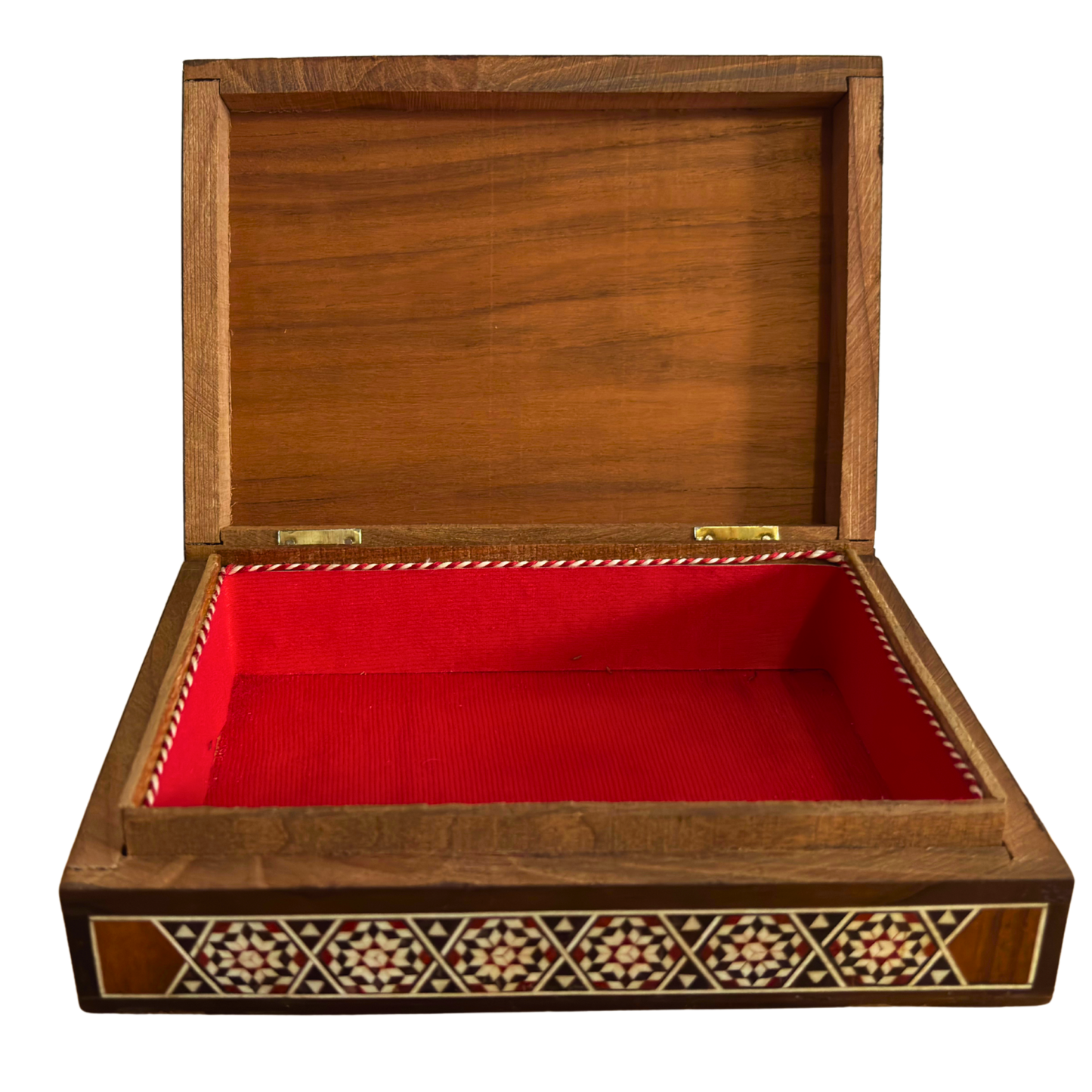 Medium 1970 Vintage Camel Damascene Mosaic Box