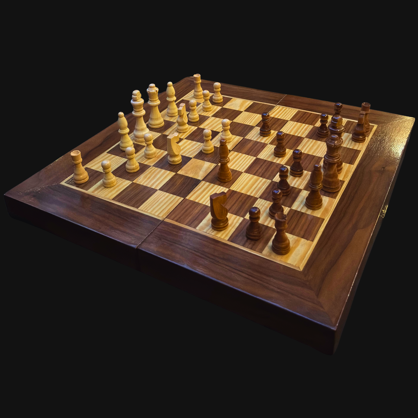 Mesa de Backgammon y Ajedrez Damasquina Hecha a Mano por Gaby Al Dayeh – Diseño Clásico