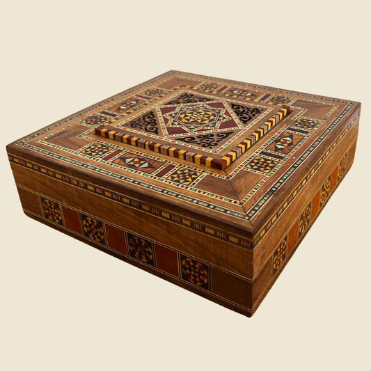 Damascene Mosaic Box – Handcrafted Art for Jewelry & Keepsakes