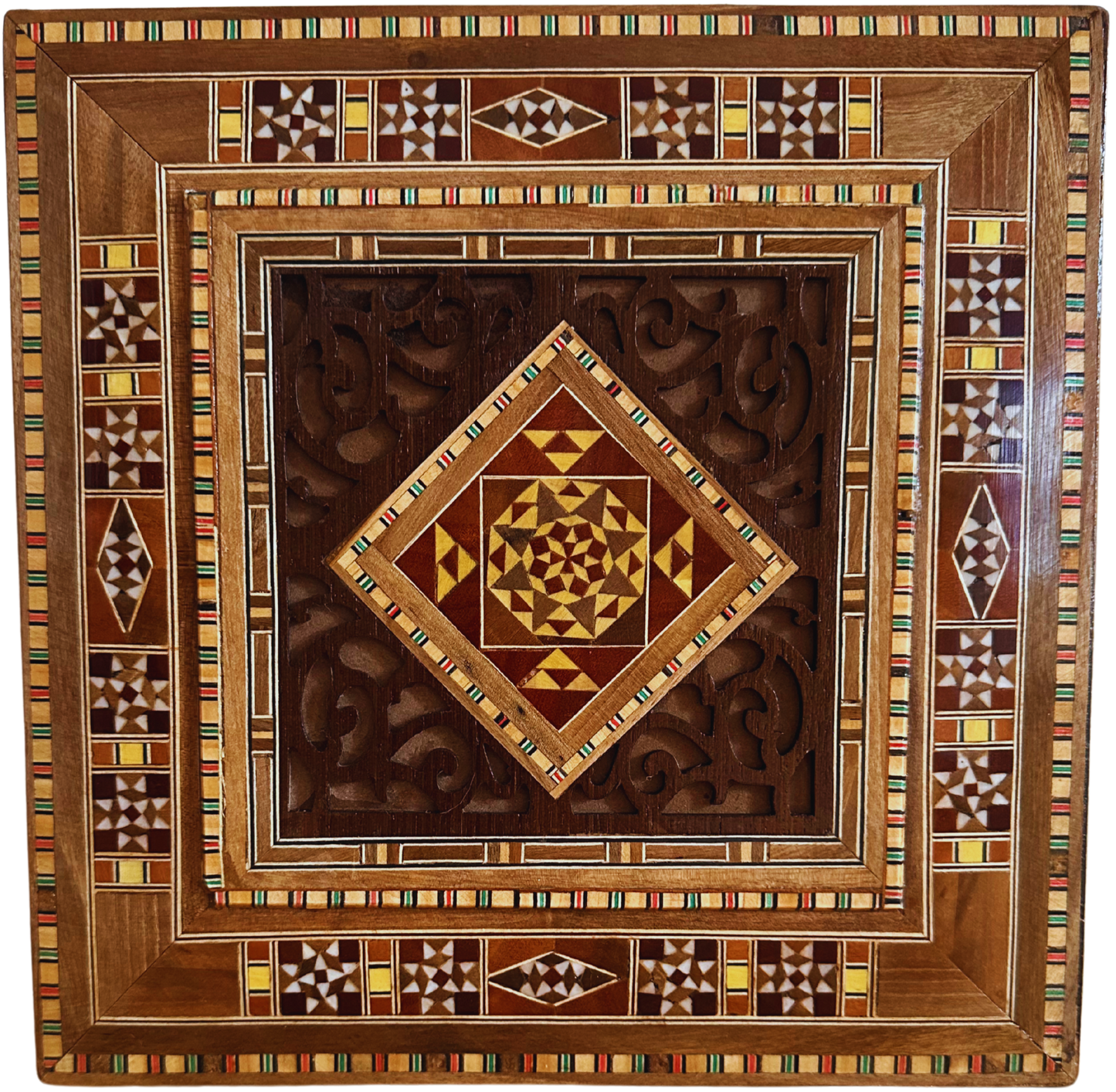 Damascene Mosaic Jewelry & Keepsake Chest – Velvet-Lined Elegance