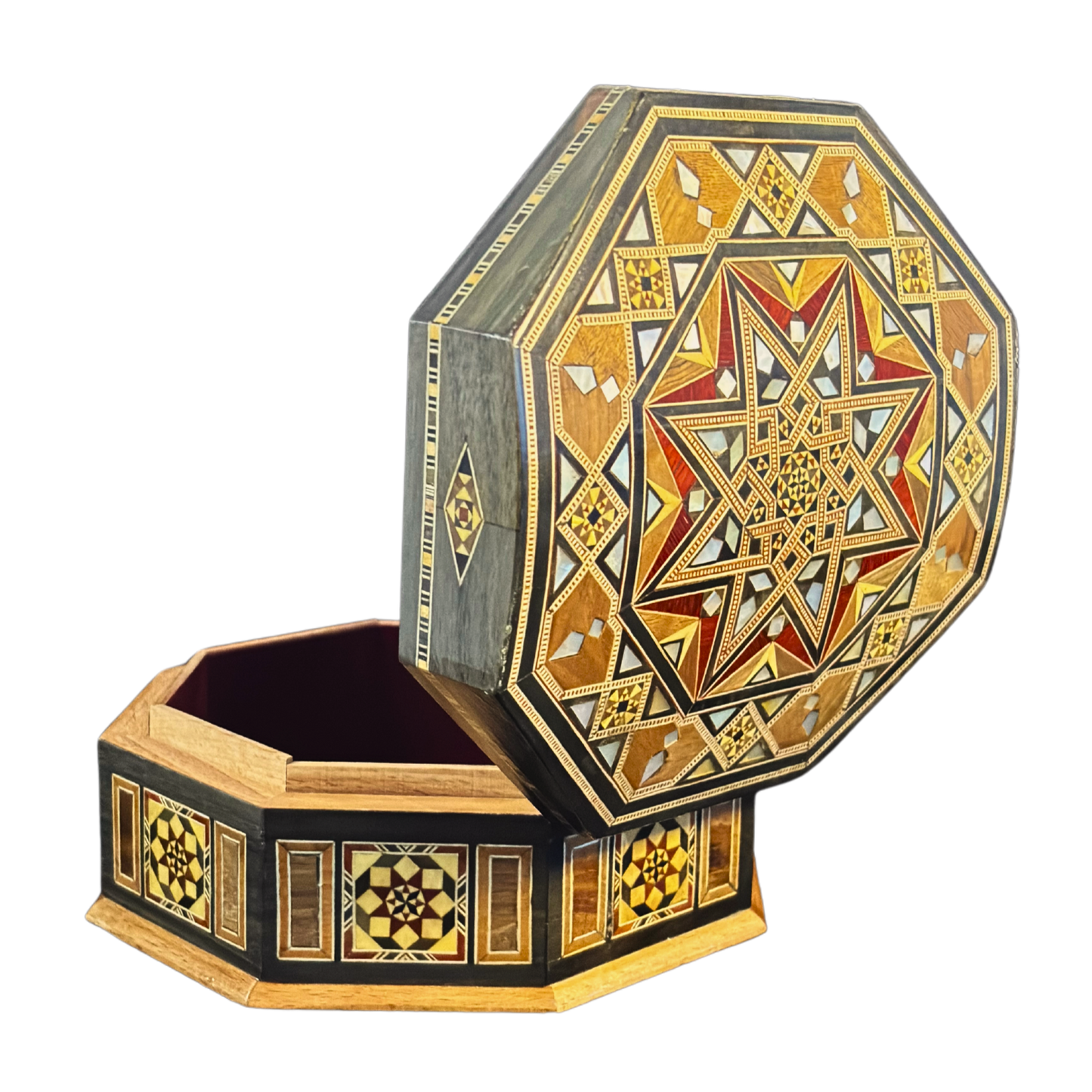 Artisan Damascene Mosaic Box – Mother of Pearl & Timeless Craftsmanship