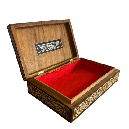 Vintage 1970 Damascene Mosaic Box with Camels - Only One On Stock-