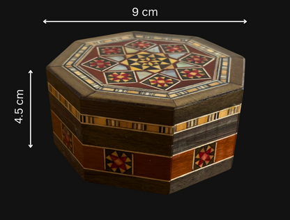 Caja de Joyas Damasquina – Hecha a Mano con Nácar