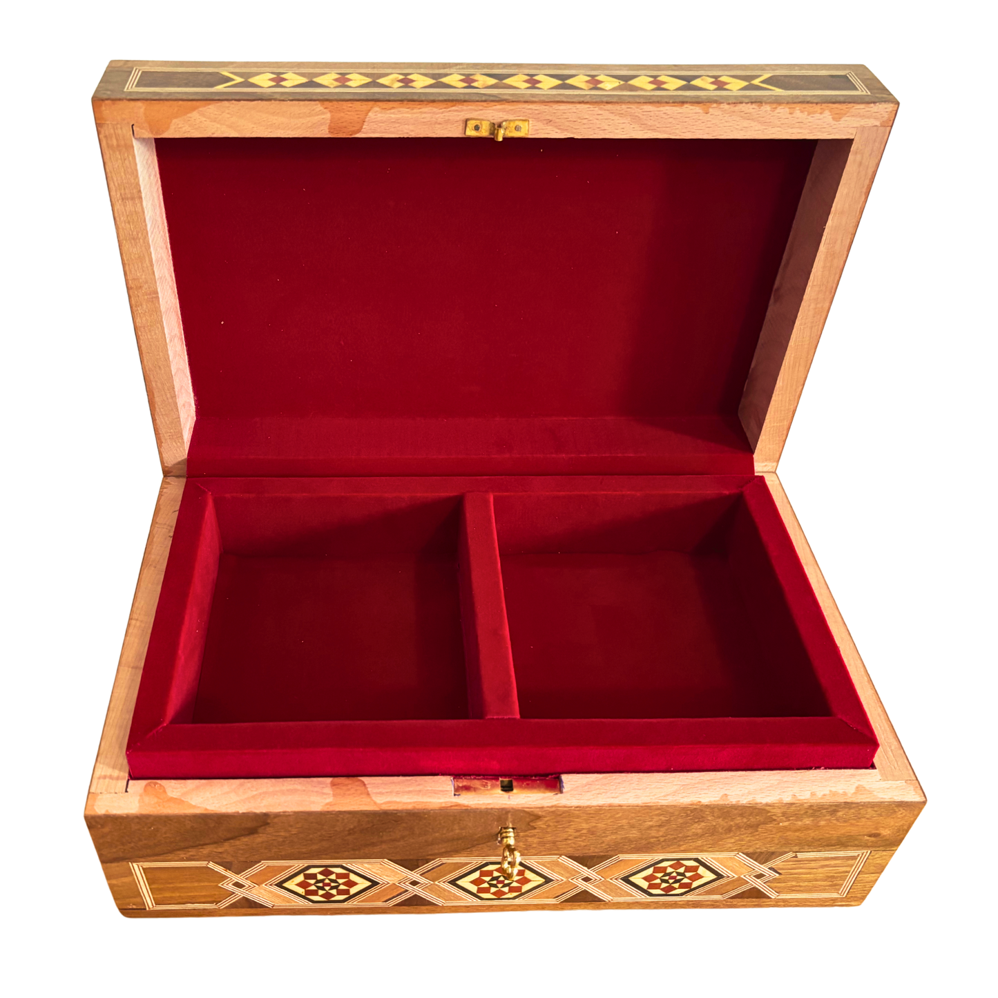 Caja Damasquina con Cerradura – Obra Artesanal Hecha a Mano
