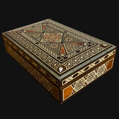 1970 Vintage Şam Takı Kutusu – Sedef Kakma Sanatı